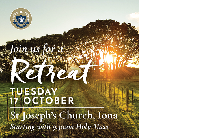 Retreat on Tuesday 17 October 2023 at St Joseph’s Church, Iona.